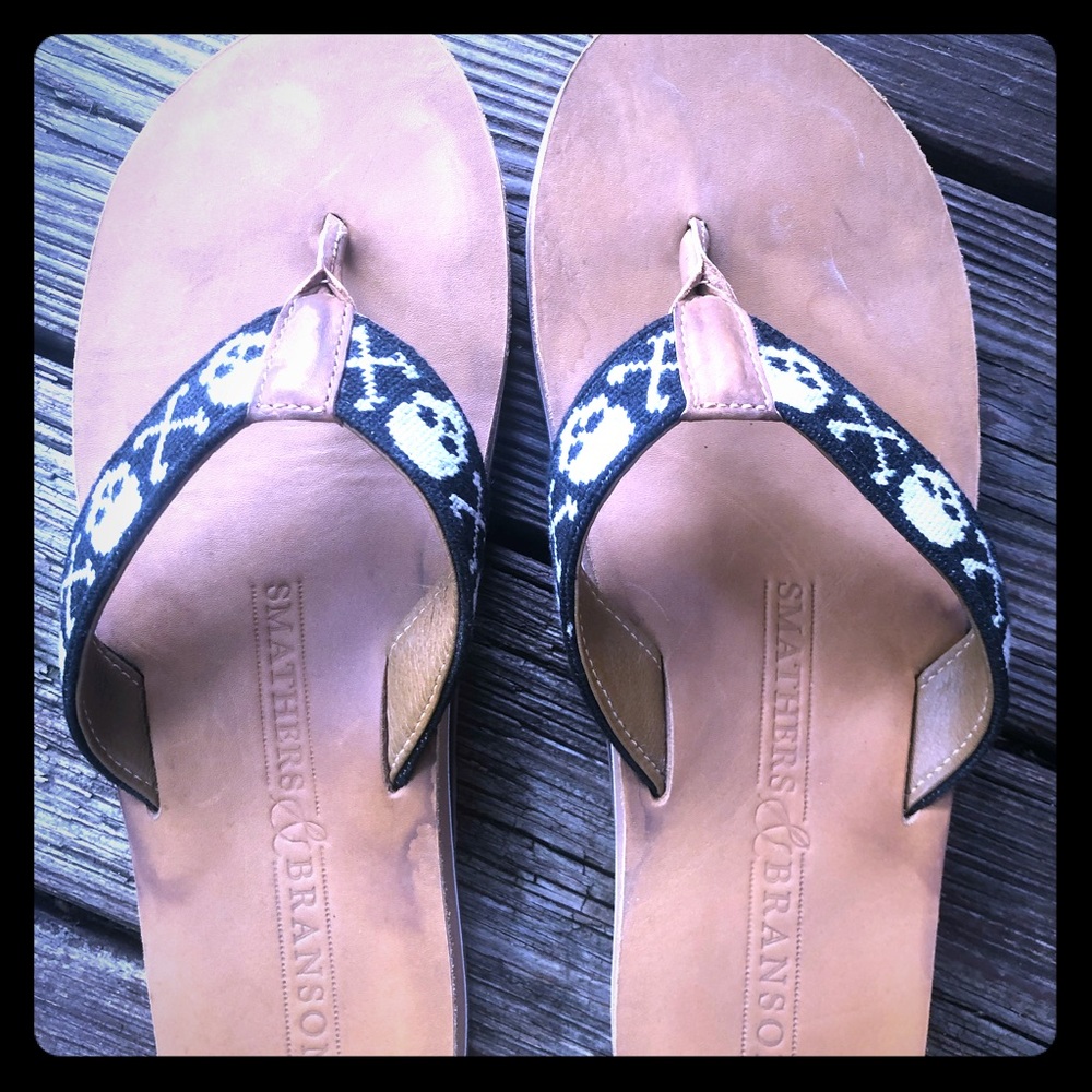 Smathers & Branson Jolly Roger 🏴‍☠️ flip flops